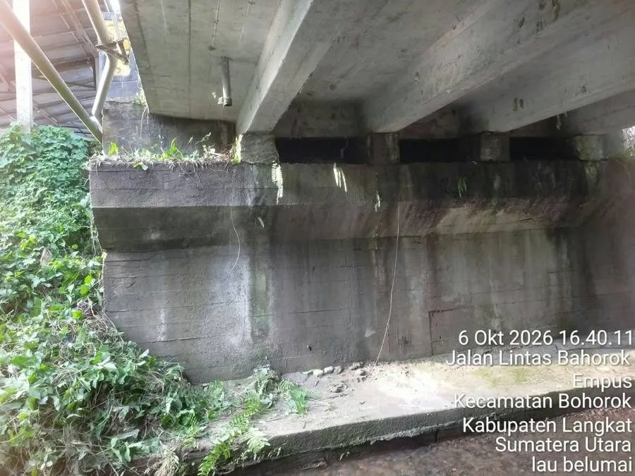 Bangunan atas gelagar (beton) – LAU BELUMAI
